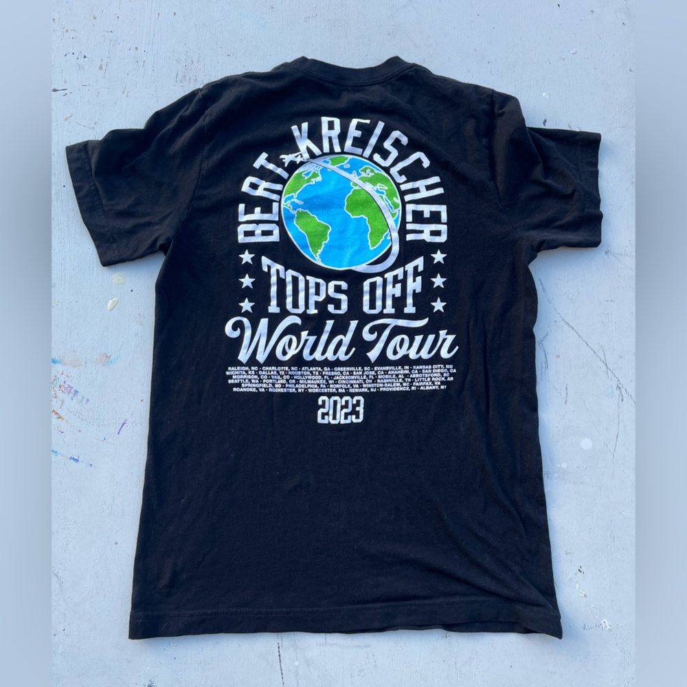 Men's Bert Kreischer T-Shirt Black Tops Off NO SIZE Tour‎ 2023 Stand Up Comedy